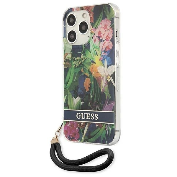 Dėklas Guess Flower Strap GUHCP13LHFLSB iPhone 13 Pro 1 Dėklas Guess Flower Strap GUHCP13LHFLSB iPhone 13 Pro 1