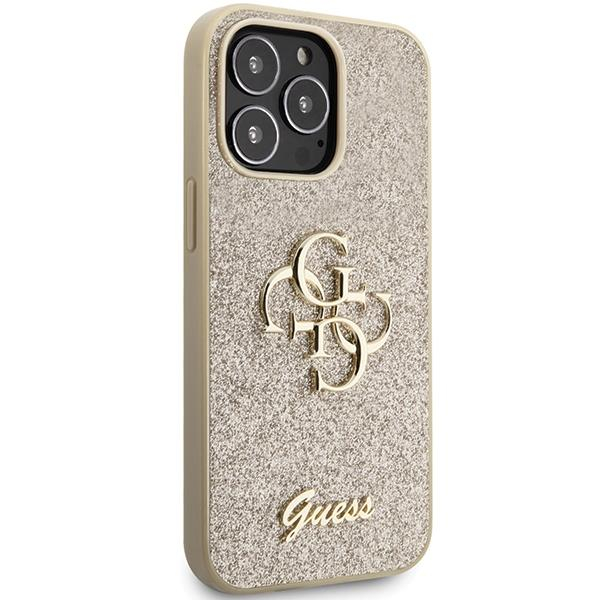Originalus dėklas Guess GUHCP13LHG4SGD case skirta iPhone 13 Pro / 13 - gold Glitter Script Big 4G 3 Originalus dėklas Guess GUHCP13LHG4SGD case skirta iPhone 13 Pro / 13 - gold Glitter Script Big 4G 3