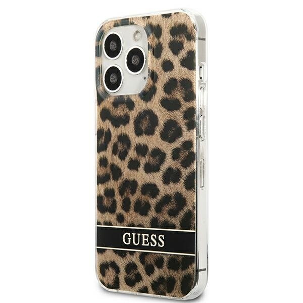 Dėklas Guess Leopard GUHCP13LHSLEOW iPhone 13 Pro Rudas 1 Dėklas Guess Leopard GUHCP13LHSLEOW iPhone 13 Pro Rudas 1