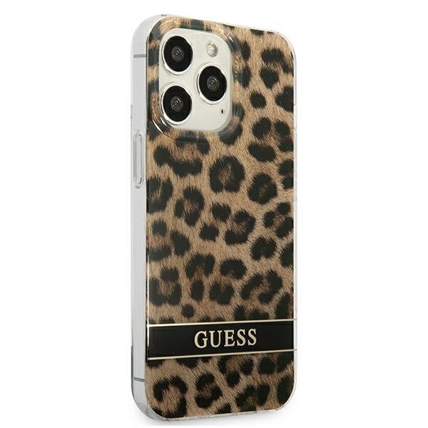 Dėklas Guess Leopard GUHCP13LHSLEOW iPhone 13 Pro Rudas 3 Dėklas Guess Leopard GUHCP13LHSLEOW iPhone 13 Pro Rudas 3