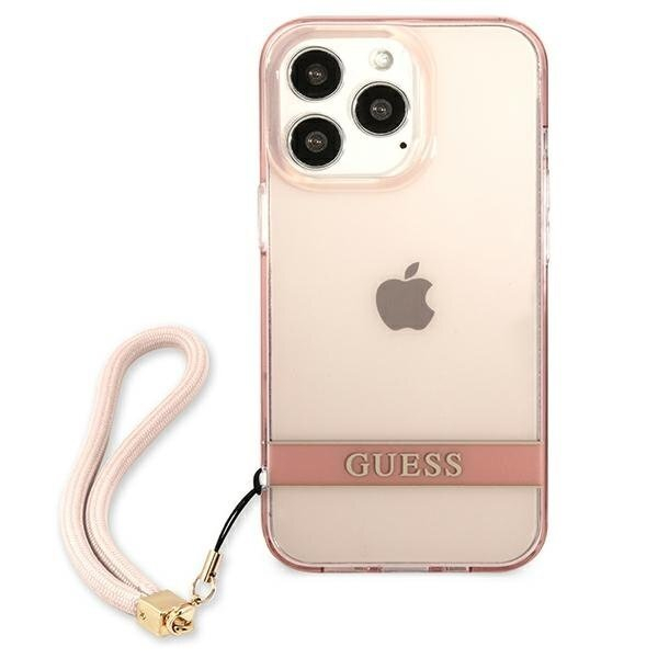 Originalus dėklas Guess GUHCP13LHTSGSP iPhone 13 Pro rožinis 11 Originalus dėklas Guess GUHCP13LHTSGSP iPhone 13 Pro rožinis 11