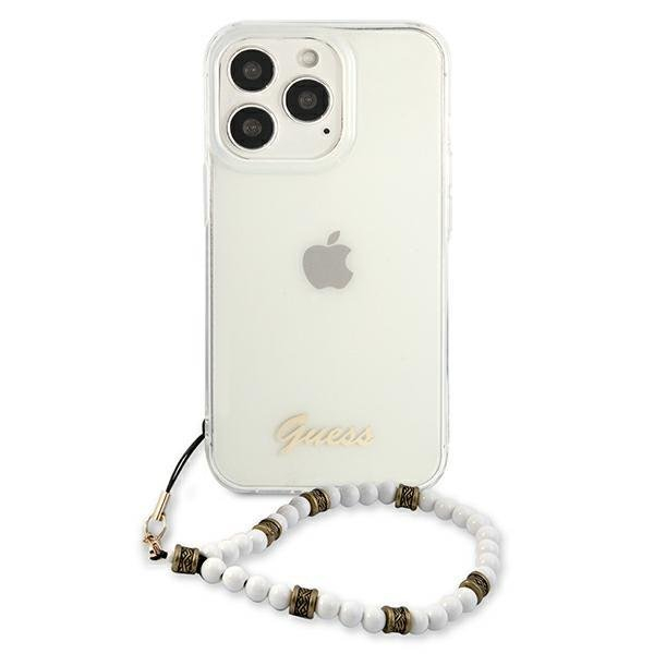Dėklas Guess GUHCP13LKPSWH iPhone 13 Pro / 13 White Pearl 2 Dėklas Guess GUHCP13LKPSWH iPhone 13 Pro / 13 White Pearl 2