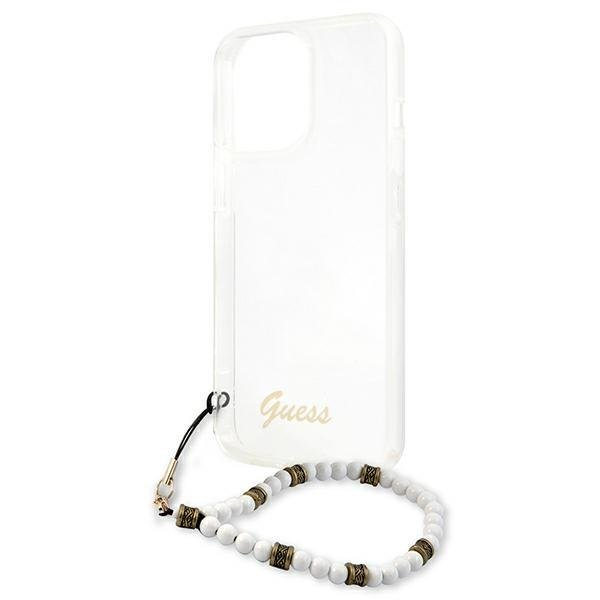 Dėklas Guess GUHCP13LKPSWH iPhone 13 Pro / 13 White Pearl 5 Dėklas Guess GUHCP13LKPSWH iPhone 13 Pro / 13 White Pearl 5