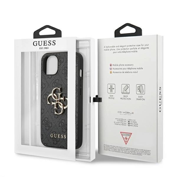 Guess GUHCP13M4GMGGR iPhone 13 / 14 / 15 6.1" Pilkas/Pilkas hardcase 4G Big Metal Logo 7 Guess GUHCP13M4GMGGR iPhone 13 / 14 / 15 6.1" Pilkas/Pilkas hardcase 4G Big Metal Logo 7