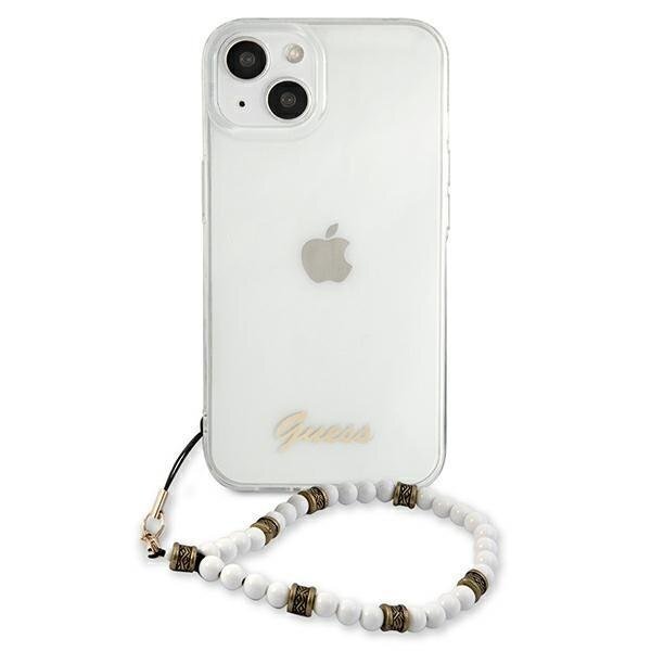 Dėklas Guess GUHCP13MKPSWH iPhone 13 6.1 White Pearl 2 Dėklas Guess GUHCP13MKPSWH iPhone 13 6.1 White Pearl 2