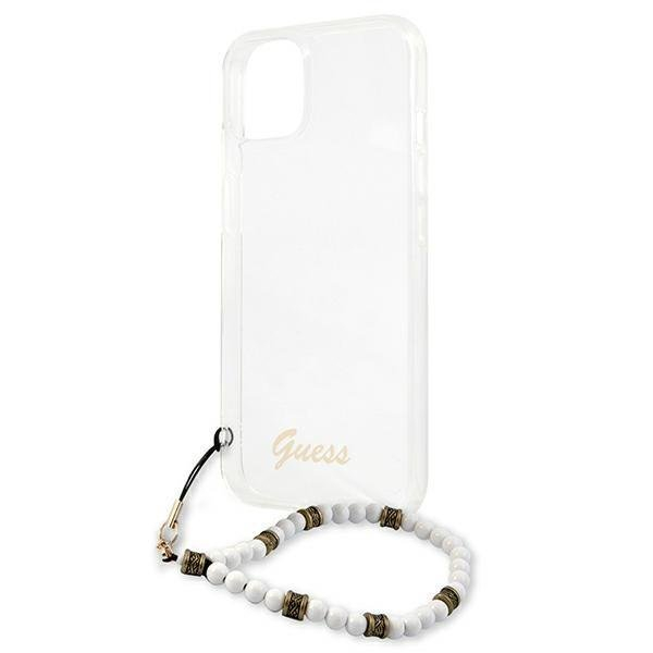Dėklas Guess GUHCP13SKPSWH iPhone 13 mini White Pearl 5 Dėklas Guess GUHCP13SKPSWH iPhone 13 mini White Pearl 5