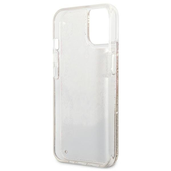 Dėklas Guess Paisley Liquid Glitter GUHCP13SLFLSD iPhone 13 mini Auksinis 12 Dėklas Guess Paisley Liquid Glitter GUHCP13SLFLSD iPhone 13 mini Auksinis 12