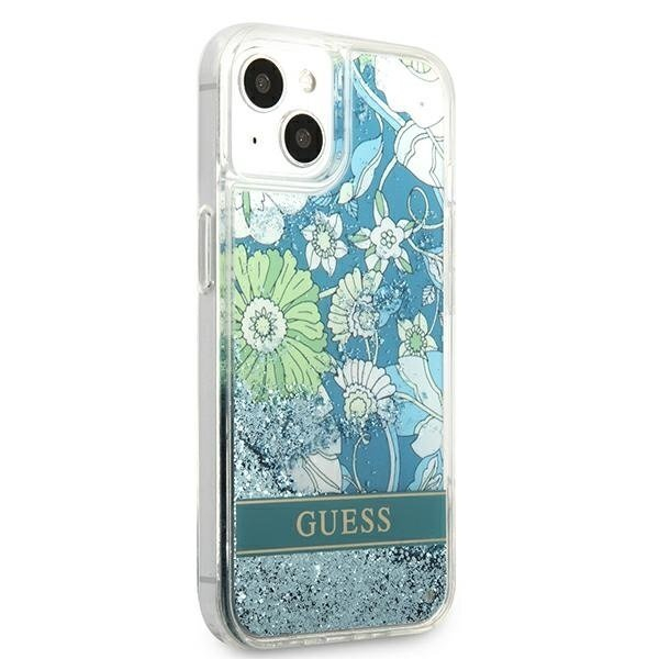 Originalus dėklas Guess GUHCP13SLFLSN iPhone 13 mini Flower Liquid Glitter 11 Originalus dėklas Guess GUHCP13SLFLSN iPhone 13 mini Flower Liquid Glitter 11