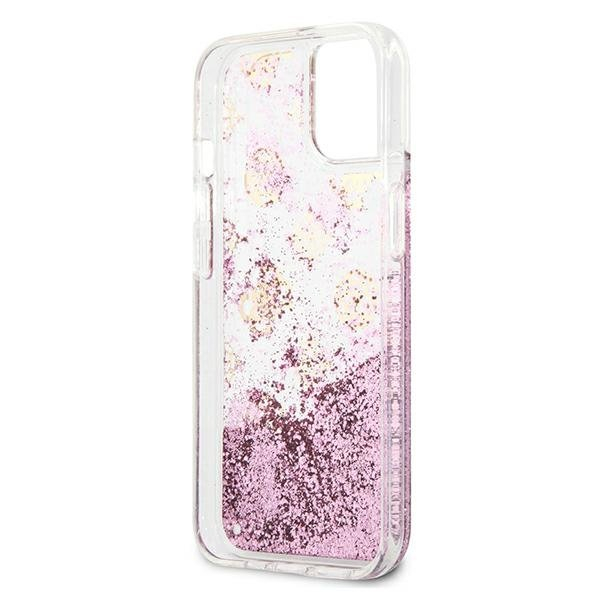 Originalus Guess dėklas GUHCP13SLGPEPI iPhone 13 mini 5,4" Rožinis Peony Liquid Glitter 6 Originalus Guess dėklas GUHCP13SLGPEPI iPhone 13 mini 5,4" Rožinis Peony Liquid Glitter 6