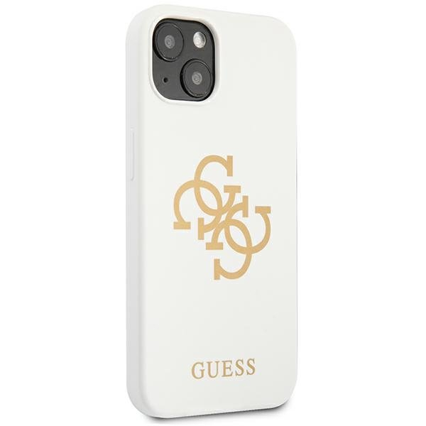 Dėklas Guess GUHCP13SLS4GGWH iPhone 13 mini 5,4" baltas 3 Dėklas Guess GUHCP13SLS4GGWH iPhone 13 mini 5,4" baltas 3