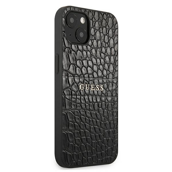Akcija! Originalus Guess dėklas GUHCP13SPCRBBK iPhone 13 mini 5,4" Juodas Croco Strap Collection 3 Akcija! Originalus Guess dėklas GUHCP13SPCRBBK iPhone 13 mini 5,4" Juodas Croco Strap Collection 3