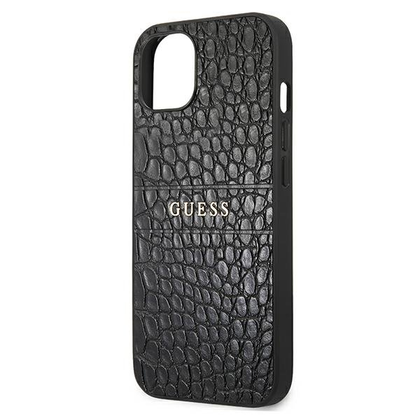 Akcija! Originalus Guess dėklas GUHCP13SPCRBBK iPhone 13 mini 5,4" Juodas Croco Strap Collection 5 Akcija! Originalus Guess dėklas GUHCP13SPCRBBK iPhone 13 mini 5,4" Juodas Croco Strap Collection 5