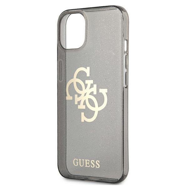 Originalus Guess dėklas GUHCP13SPCUGL4GBK iPhone 13 mini 5,4" Juodas Glitter 4G Big Logo 5 Originalus Guess dėklas GUHCP13SPCUGL4GBK iPhone 13 mini 5,4" Juodas Glitter 4G Big Logo 5