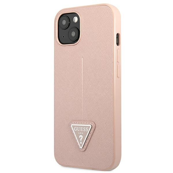 Dėklas Guess SaffianoTriangle Logo GUHCP13SPSATLP iPhone 13 mini Rožinis 1 Dėklas Guess SaffianoTriangle Logo GUHCP13SPSATLP iPhone 13 mini Rožinis 1