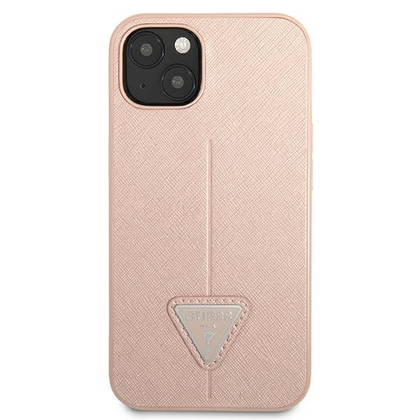 Dėklas Guess SaffianoTriangle Logo GUHCP13SPSATLP iPhone 13 mini Rožinis 2 Dėklas Guess SaffianoTriangle Logo GUHCP13SPSATLP iPhone 13 mini Rožinis 2