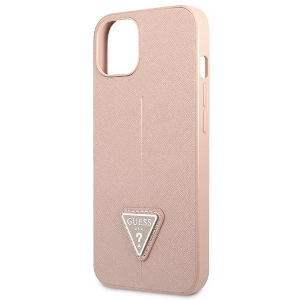 Dėklas Guess SaffianoTriangle Logo GUHCP13SPSATLP iPhone 13 mini Rožinis 5 Dėklas Guess SaffianoTriangle Logo GUHCP13SPSATLP iPhone 13 mini Rožinis 5