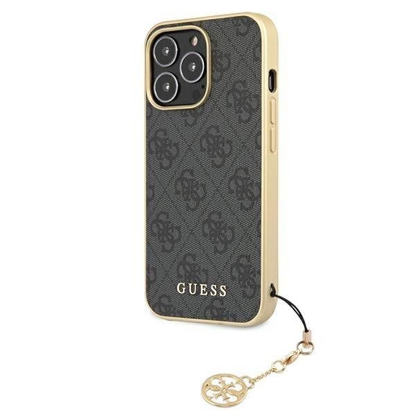 Originalus Guess dėklas GUHCP13XGF4GGR iPhone 13 Pro Max 6,7" Pilkas 4G Charms Collection 1 Originalus Guess dėklas GUHCP13XGF4GGR iPhone 13 Pro Max 6,7" Pilkas 4G Charms Collection 1
