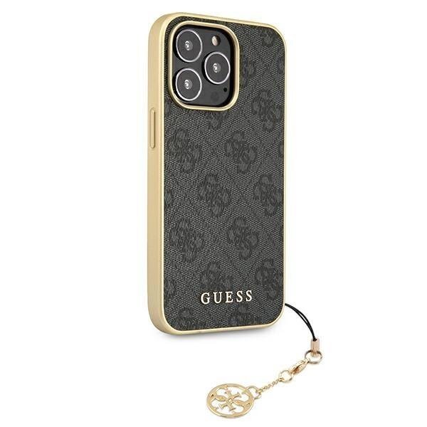 Originalus Guess dėklas GUHCP13XGF4GGR iPhone 13 Pro Max 6,7" Pilkas 4G Charms Collection 3 Originalus Guess dėklas GUHCP13XGF4GGR iPhone 13 Pro Max 6,7" Pilkas 4G Charms Collection 3