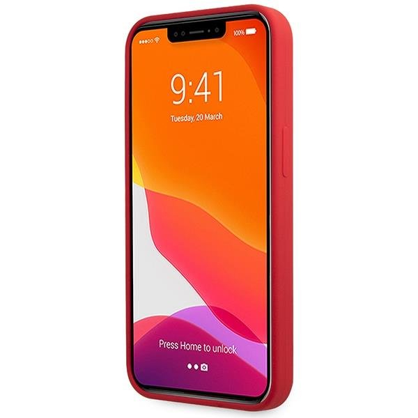 Dėklas Guess Silicone Vintage Gold Logo GUHCP13XLSLMGRE iPhone 13 Pro Max Raudonas 4 Dėklas Guess Silicone Vintage Gold Logo GUHCP13XLSLMGRE iPhone 13 Pro Max Raudonas 4