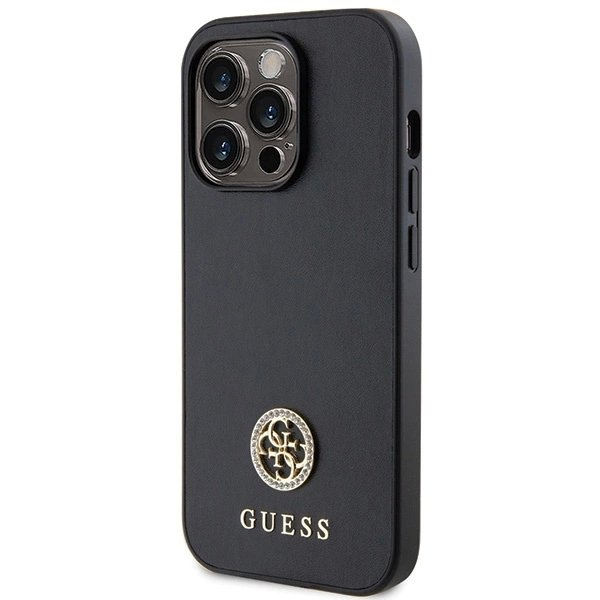Guess GUHCP13XPS4DGPK iPhone 13 Pro Max 6.7" Juodas/Juodas hardcase Strass Metal Logo 1 Guess GUHCP13XPS4DGPK iPhone 13 Pro Max 6.7" Juodas/Juodas hardcase Strass Metal Logo 1