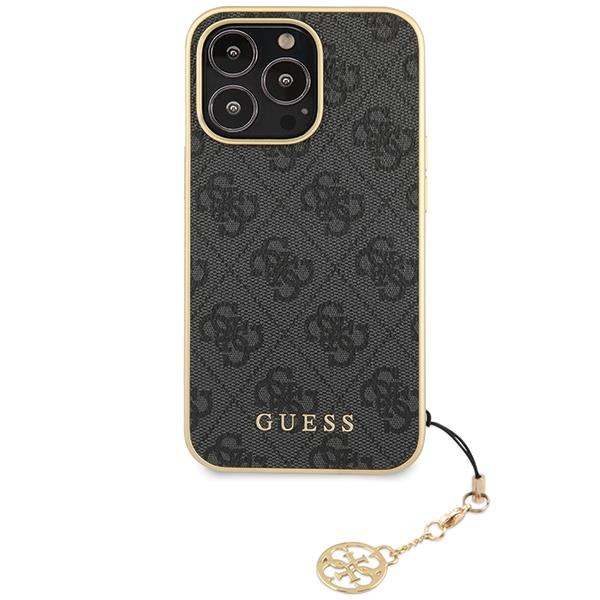 Dėklas Guess 4G Charms Collection GUHCP14LGF4GGR iPhone 14 Pro Pilkas 2 Dėklas Guess 4G Charms Collection GUHCP14LGF4GGR iPhone 14 Pro Pilkas 2