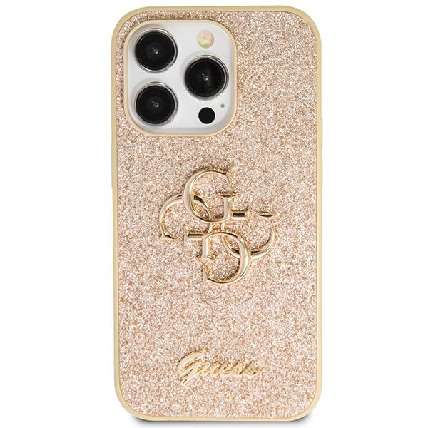 Originalus dėklas Guess GUHCP14LHG4SGD case skirta iPhone 14 Pro - gold Glitter Script Big 4G 2 Originalus dėklas Guess GUHCP14LHG4SGD case skirta iPhone 14 Pro - gold Glitter Script Big 4G 2