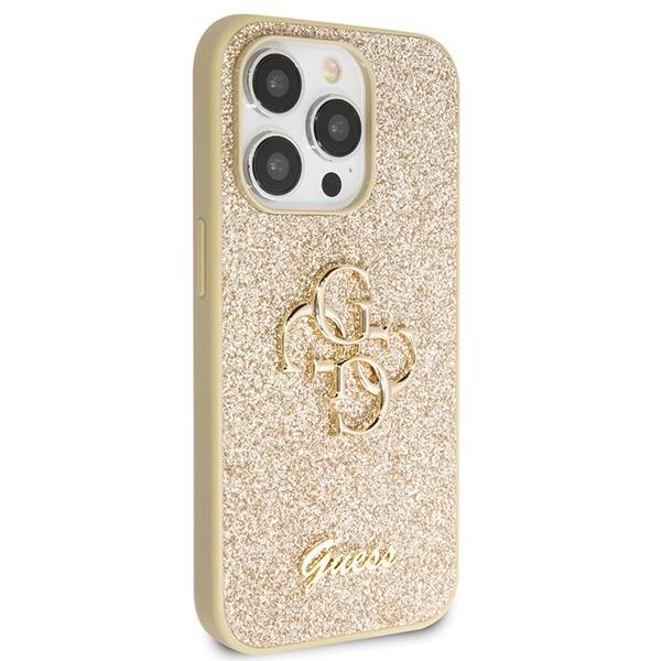 Originalus dėklas Guess GUHCP14LHG4SGD case skirta iPhone 14 Pro - gold Glitter Script Big 4G 3 Originalus dėklas Guess GUHCP14LHG4SGD case skirta iPhone 14 Pro - gold Glitter Script Big 4G 3