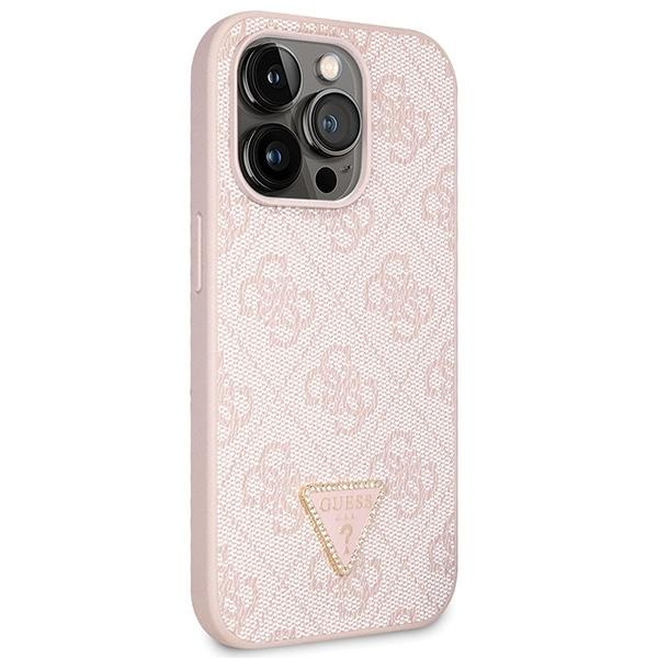 Originalus dėklas Guess GUHCP14LP4TDSCPP case skirta iPhone 14 Pro - rožinis Crossbody 4G Metal Logo 3 Originalus dėklas Guess GUHCP14LP4TDSCPP case skirta iPhone 14 Pro - rožinis Crossbody 4G Metal Logo 3
