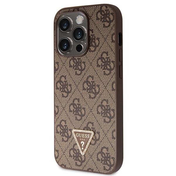 Originalus dėklas Guess GUHCP14LP4TDSCPW case skirta iPhone 14 Pro - Rudas Crossbody 4G Metal Logo 1 Originalus dėklas Guess GUHCP14LP4TDSCPW case skirta iPhone 14 Pro - Rudas Crossbody 4G Metal Logo 1