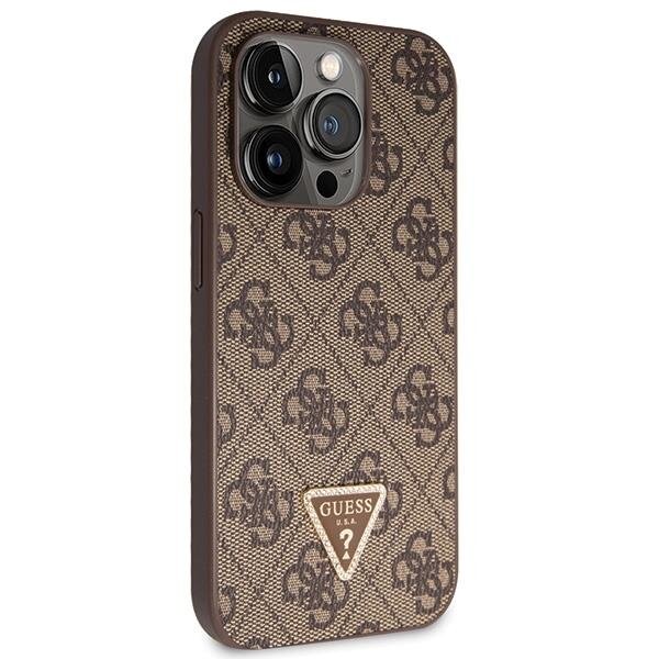 Originalus dėklas Guess GUHCP14LP4TDSCPW case skirta iPhone 14 Pro - Rudas Crossbody 4G Metal Logo 3 Originalus dėklas Guess GUHCP14LP4TDSCPW case skirta iPhone 14 Pro - Rudas Crossbody 4G Metal Logo 3