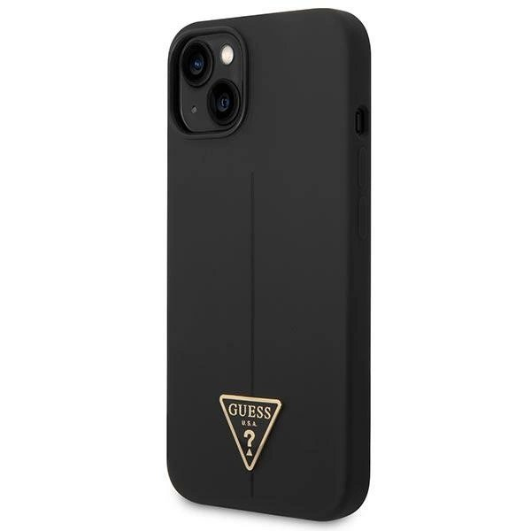 iPhone 14 – Guess GUHCP14SSLTGK 6.1" hardcase Silicone Triangle - Juodas/Juodas 1 iPhone 14 – Guess GUHCP14SSLTGK 6.1" hardcase Silicone Triangle - Juodas/Juodas 1