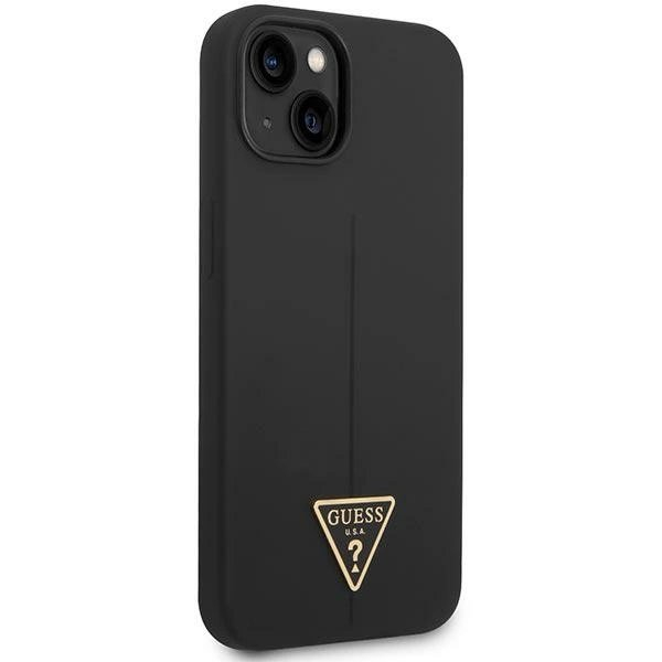 iPhone 14 – Guess GUHCP14SSLTGK 6.1" hardcase Silicone Triangle - Juodas/Juodas 3 iPhone 14 – Guess GUHCP14SSLTGK 6.1" hardcase Silicone Triangle - Juodas/Juodas 3