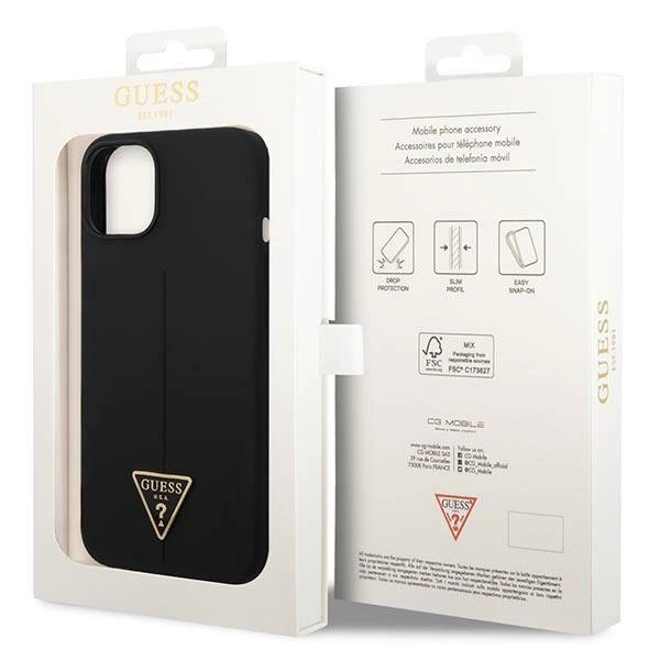 iPhone 14 – Guess GUHCP14SSLTGK 6.1" hardcase Silicone Triangle - Juodas/Juodas 7 iPhone 14 – Guess GUHCP14SSLTGK 6.1" hardcase Silicone Triangle - Juodas/Juodas 7