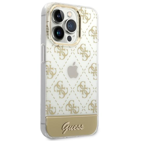 Dėklas Guess Pattern Script GUHCP14XHG4MHG iPhone 14 Pro Max Auksinis 3 Dėklas Guess Pattern Script GUHCP14XHG4MHG iPhone 14 Pro Max Auksinis 3