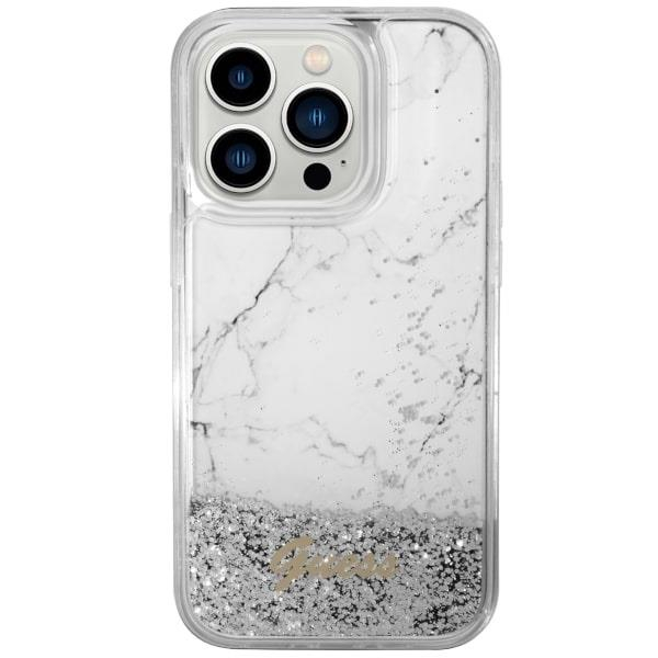 Dėklas Guess Liquid Glitter Marble GUHCP14XLCSGSGH iPhone 14 Pro Max Baltas 2 Dėklas Guess Liquid Glitter Marble GUHCP14XLCSGSGH iPhone 14 Pro Max Baltas 2