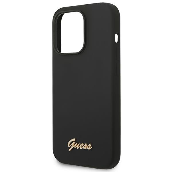 Dėklas Guess Silicone Vintage Gold Logo GUHCP14XSLSMK iPhone 14 Pro Max Juodas 5 Dėklas Guess Silicone Vintage Gold Logo GUHCP14XSLSMK iPhone 14 Pro Max Juodas 5