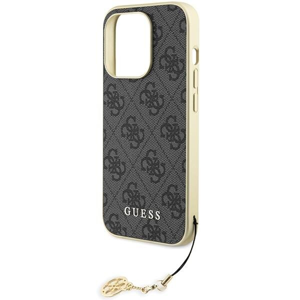 Originalus dėklas Guess GUHCP15LGF4GGR iPhone 15 Pro 6.1 pilkos spalvos/pilkos spalvos hardcase 4G Charms Collection 5 Originalus dėklas Guess GUHCP15LGF4GGR iPhone 15 Pro 6.1 pilkos spalvos/pilkos spalvos hardcase 4G Charms Collection 5