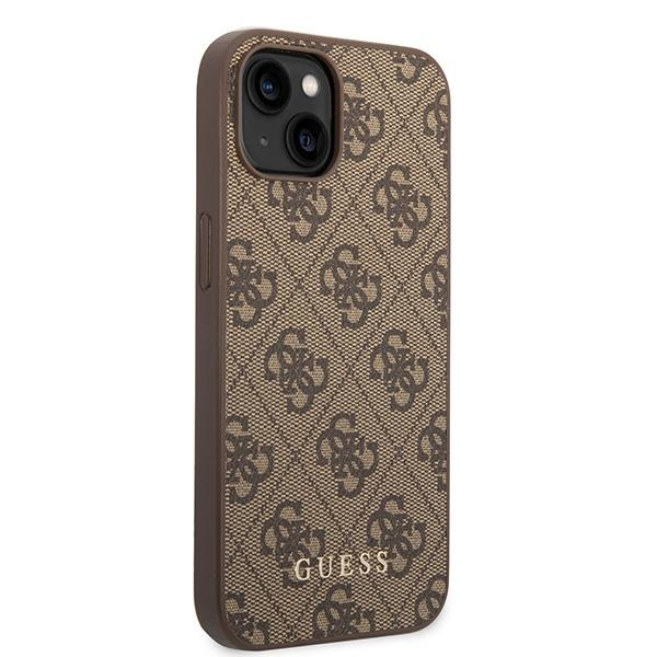 Originalus dėklas Guess GUHCP15MG4GFBR iPhone 15 Plus 6.7 Rudas/Rudas hard case 4G Metal Gold Logo 3 Originalus dėklas Guess GUHCP15MG4GFBR iPhone 15 Plus 6.7 Rudas/Rudas hard case 4G Metal Gold Logo 3