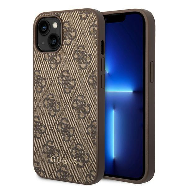Originalus dėklas Guess GUHCP15MG4GFBR iPhone 15 Plus 6.7 Rudas/Rudas hard case 4G Metal Gold Logo Originalus dėklas Guess GUHCP15MG4GFBR iPhone 15 Plus 6.7 Rudas/Rudas hard case 4G Metal Gold Logo