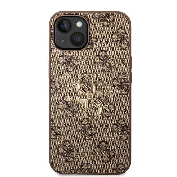 Originalus dėklas Guess GUHCP15S4GMGBR iPhone 15 6.1  Rudas/Rudas hardcase 4G Big Metal Logo 2 Originalus dėklas Guess GUHCP15S4GMGBR iPhone 15 6.1  Rudas/Rudas hardcase 4G Big Metal Logo 2