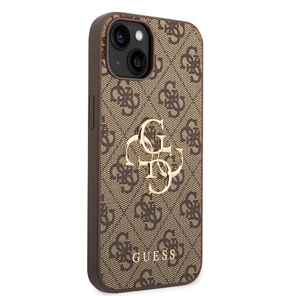 Originalus dėklas Guess GUHCP15S4GMGBR iPhone 15 6.1  Rudas/Rudas hardcase 4G Big Metal Logo 3 Originalus dėklas Guess GUHCP15S4GMGBR iPhone 15 6.1  Rudas/Rudas hardcase 4G Big Metal Logo 3