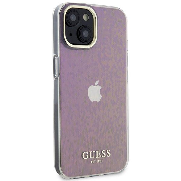 Originalus dėklas Guess GUHCP15SHDECMP iPhone 15 6.1  rožinis/rožinis hardcase IML Faceted Mirror Disco Iridescent 3 Originalus dėklas Guess GUHCP15SHDECMP iPhone 15 6.1  rožinis/rožinis hardcase IML Faceted Mirror Disco Iridescent 3