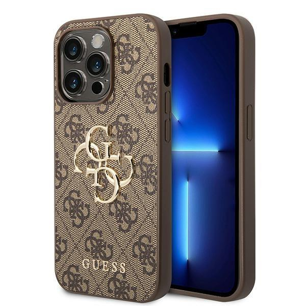 Originalus dėklas Guess GUHCP15X4GMGBR iPhone 15 Pro Max 6.7 Rudas/Rudas hardcase 4G Big Metal Logo Originalus dėklas Guess GUHCP15X4GMGBR iPhone 15 Pro Max 6.7 Rudas/Rudas hardcase 4G Big Metal Logo