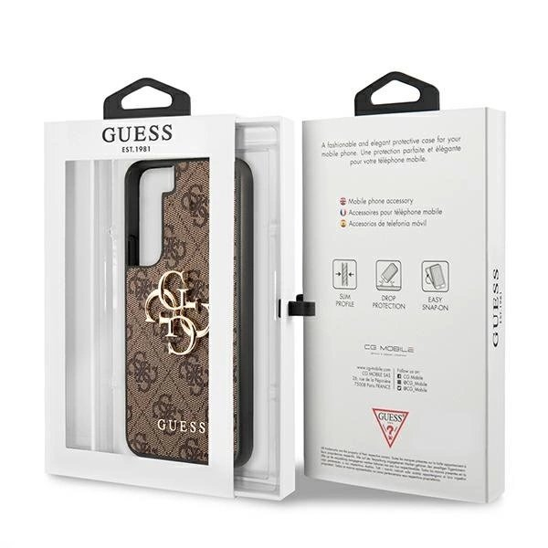 Guess GUHCS22S4GMGBR S901 S22 rudas hardcase 4G didelis metalinis logotipas 7