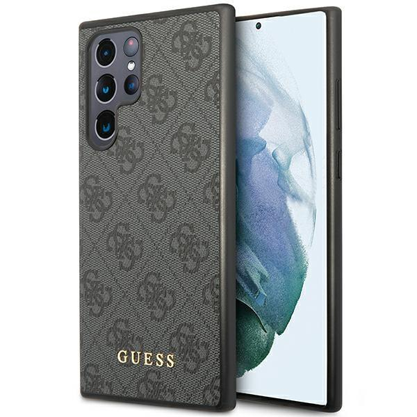 Dėklas Guess GUHCS23LG4GFGR Samsung Galaxy S23 Ultra Pilkas Dėklas Guess GUHCS23LG4GFGR Samsung Galaxy S23 Ultra Pilkas