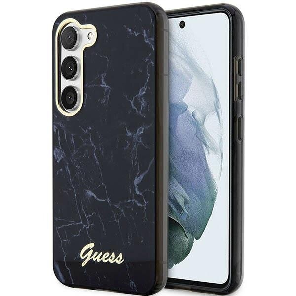Dėklas Guess Marble GUHCS23MPCUMAK Samsung Galaxy S23 Plus S916 Juodas Dėklas Guess Marble GUHCS23MPCUMAK Samsung Galaxy S23 Plus S916 Juodas