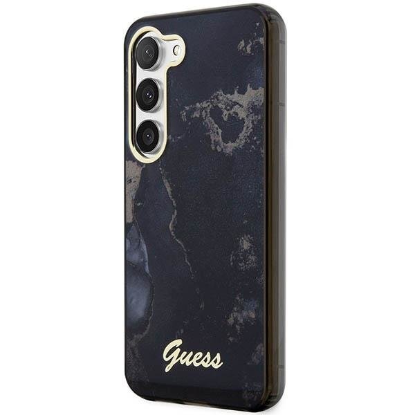 Dėklas Guess Marble GUHCS23SHTMRSK Samsung Galaxy S23 S911 Juodas-auksinis 1 Dėklas Guess Marble GUHCS23SHTMRSK Samsung Galaxy S23 S911 Juodas-auksinis 1