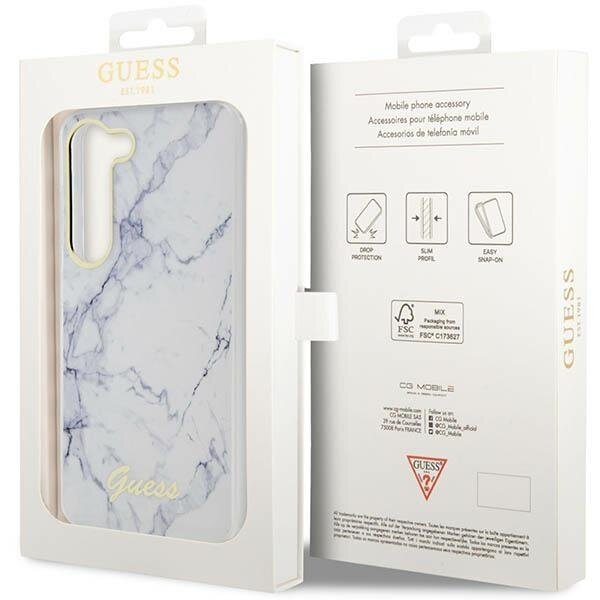 Dėklas Guess Marble GUHCS23SPCUMAH Samsung Galaxy S23 S911 Baltas 7 Dėklas Guess Marble GUHCS23SPCUMAH Samsung Galaxy S23 S911 Baltas 7