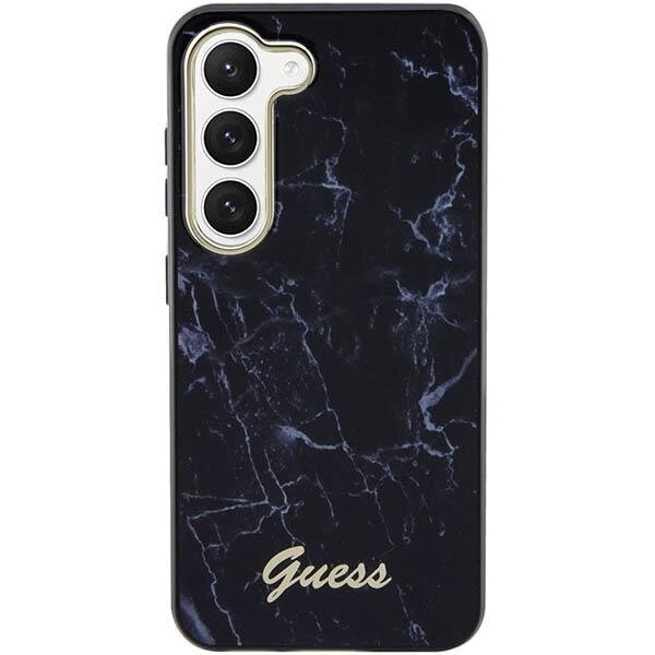 Dėklas Guess Marble GUHCS23SPCUMAK Samsung Galaxy S23 S911 Juodas 2 Dėklas Guess Marble GUHCS23SPCUMAK Samsung Galaxy S23 S911 Juodas 2