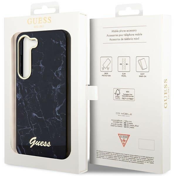 Dėklas Guess Marble GUHCS23SPCUMAK Samsung Galaxy S23 S911 Juodas 7 Dėklas Guess Marble GUHCS23SPCUMAK Samsung Galaxy S23 S911 Juodas 7